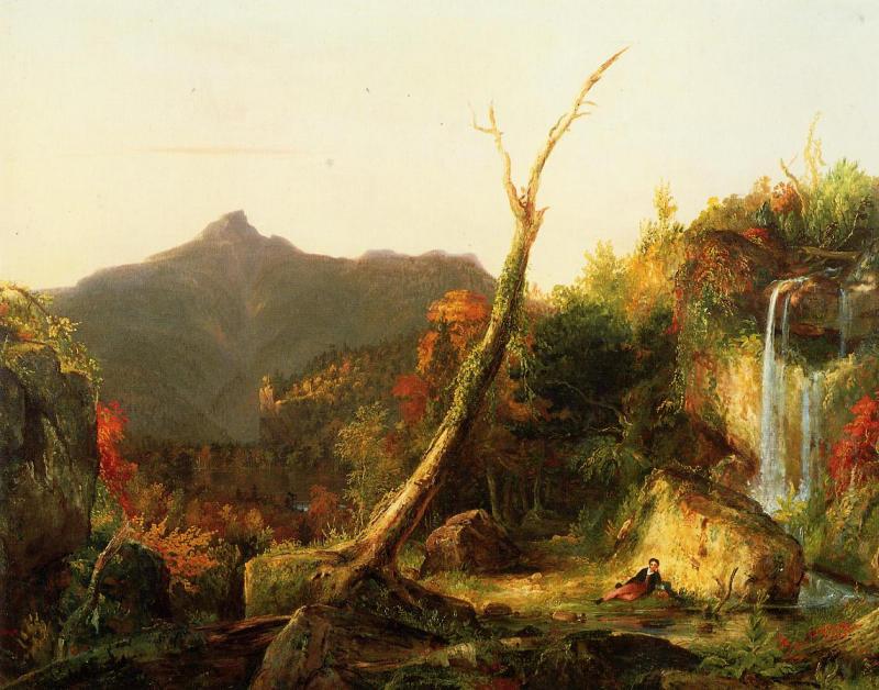 Thomas Cole Autumn Landscape oil painting image